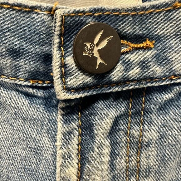 NWT One Teaspoon Women’s 1982s Mid Waist Ripped Berlin Blue Denim Jeans.Size 33 - Picture 11 of 16